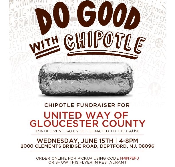 Join Us for a Dine-To-Donate at Chipotle, Deptford!